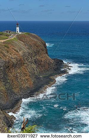 Stock Photo - Kilauea Lighthouse, Kauai, Hawaii, USA. Fotosearch