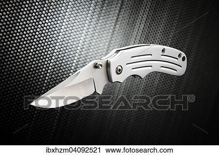 Stock Image - Knife, flick knife. Fotosearch