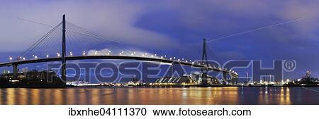 Kohlbrand Bridge, Hamburg, Germany, Europe View Large Photo Image Stock Image - Kohlbrand Bridge, Hamburg, Germany, Europe. Fotosearch