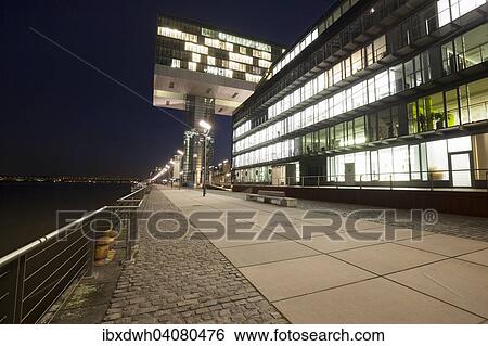 Kranhauser buildings on the promenade, Rheinauhafen, Cologne, North Rhine-Westphalia, Germany, Europe View Large Photo Image Stock Photograph - Kranhauser buildings on the promenade, Rheinauhafen, Cologne, North Rhine-Westphalia, Germany, Europe. Fotosearch