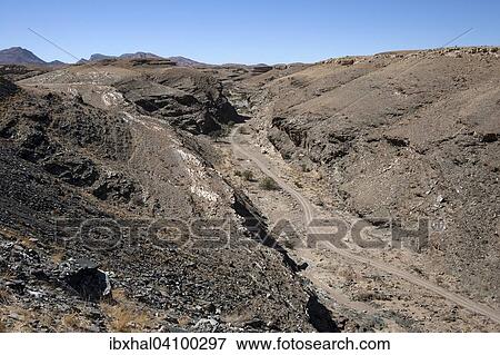 Stock Photo - Kuiseb Canyon at the road C14, Namibia, Africa. Fotosearch