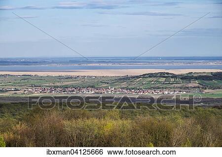 Lake Neusiedl and Schutzen am Gebirge, view from Buchkogelwarte on the Buchkogel mountain, Leitha Mountains, Northern Burgenland, Burgenland, Austria, Europe View Large Photo Image Stock Photograph - Lake Neusiedl and Schutzen am Gebirge, view from Buchkogelwarte on the Buchkogel mountain, Leitha Mountains, Northern Burgenland, Burgenland, Austria, Europe. Fotosearch
