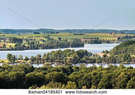 Lake Waginger See, view from Muhlberg, Waging am See, Chiemgau, Upper Bavaria, Bavaria, Germany, Europe View Large Photo Image Stock Image - Lake Waginger See, view from Muhlberg, Waging am See, Chiemgau, Upper Bavaria, Bavaria, Germany, Europe. Fotosearch