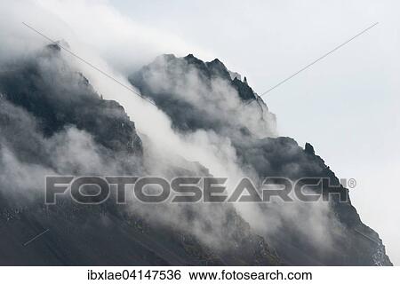 Lava mountains in the fog, Hornafjorour, Austurland, Iceland, Europe View Large Photo Image Stock Photograph - Lava mountains in the fog, Hornafjorour, Austurland, Iceland, Europe. Fotosearch
