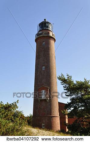 Lighthouse at Darsser Ort near Prerow, Darss, Mecklenburg-Vorpommern, Germany, Europe View Large Photo Image Stock Image - Lighthouse at Darsser Ort near Prerow, Darss, Mecklenburg-Vorpommern, Germany, Europe. Fotosearch