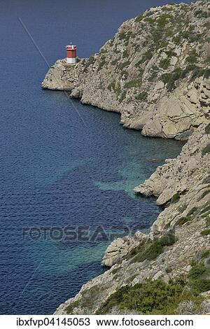 Lighthouse of Sa Creueta, Parque Nacional de Cabrera, Cabrera National Park, Cabrera Archipelago, Majorca, Balearic Islands, Spain, Europe View Large Photo Image Stock Image - Lighthouse of Sa Creueta, Parque Nacional de Cabrera, Cabrera National Park, Cabrera Archipelago, Majorca, Balearic Islands, Spain, Europe. Fotosearch