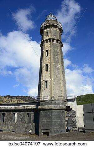 Lighthouse, Ponta dos Capelinhos, Faial, Azores, Portugal, Europe View Large Photo Image Stock Photo - Lighthouse, Ponta dos Capelinhos, Faial, Azores, Portugal, Europe. Fotosearch