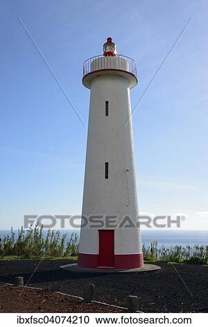 Lighthouse, Vale Formoso, Faial, Azores, Portugal, Europe View Large Photo Image Stock Image - Lighthouse, Vale Formoso, Faial, Azores, Portugal, Europe. Fotosearch