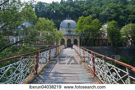 Little bridge in the old thermal bath Baile Herculane, Romania, Europe View Large Photo Image Stock Photo - Little bridge in the old thermal bath Baile Herculane, Romania, Europe. Fotosearch