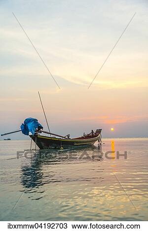 Longtail boat, South China Sea at sunset with boat, Gulf of Thailand, Koh Tao island, Thailand, Asia View Large Photo Image Stock Image - Longtail boat, South China Sea at sunset with boat, Gulf of Thailand, Koh Tao island, Thailand, Asia. Fotosearch