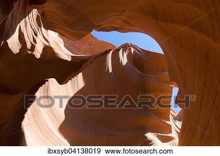 Stock Photo - Lower Antelope Canyon, Page, Arizona, USA. Fotosearch