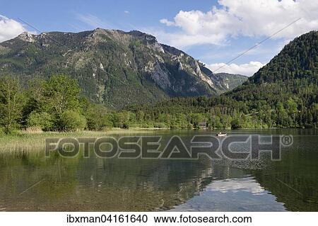 Stock Image - Lunzer See, or Lake Lunz, Lunz am See, Eisenwurzen, Mostviertel, Lower Austria, Austria, Europe. Fotosearch