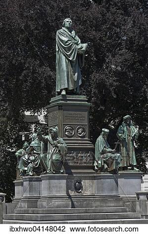 Luther Memorial, or Reformation Monument, detail, middle part depicting Martin Luther, 1868, design by Ernst Rietschel, Worms, Rhineland-Palatinate, Germany, Europe View Large Photo Image Stock Image - Luther Memorial, or Reformation Monument, detail, middle part depicting Martin Luther, 1868, design by Ernst Rietschel, Worms, Rhineland-Palatinate, Germany, Europe. Fotosearch