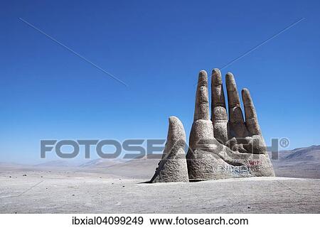 Mano del Desierto, at the Pan-American highway, Atacama Desert, Antofagasta, Antofagasta Province, Chile, South America View Large Photo Image Stock Photo - Mano del Desierto, at the Pan-American highway, Atacama Desert, Antofagasta, Antofagasta Province, Chile, South America. Fotosearch