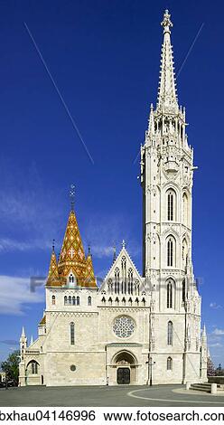 Stock Photograph - Matthias Church, Matyas templom, Budapest, Hungary, Europe. Fotosearch