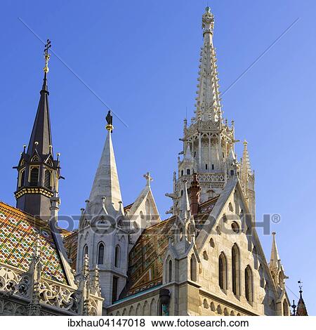 Matthias Church towers, Matyas templom, Budapest, Hungary, Europe View Large Photo Image Stock Photo - Matthias Church towers, Matyas templom, Budapest, Hungary, Europe. Fotosearch