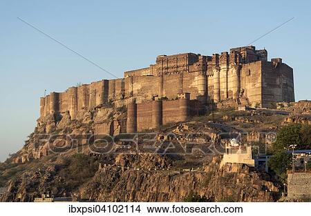 Mehrangarh Fort, Jodhpur, Rajasthan, India, Asia View Large Photo Image Picture - Mehrangarh Fort, Jodhpur, Rajasthan, India, Asia. Fotosearch