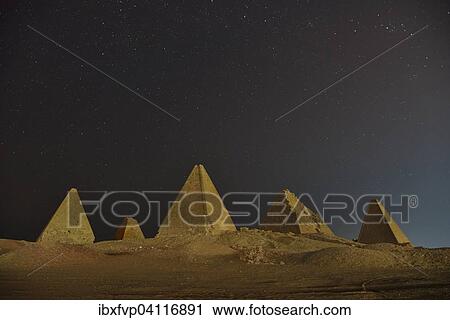 Meroitic pyramids of the northern group in the moonlight, Gebel Barkal, Karima, Northern State, Nubia, Sudan, Africa View Large Photo Image Stock Image - Meroitic pyramids of the northern group in the moonlight, Gebel Barkal, Karima, Northern State, Nubia, Sudan, Africa. Fotosearch