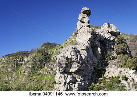 Stock Photograph - Mirador de los Roques, La Gomera, Canary Islands, Spain, Europe. Fotosearch