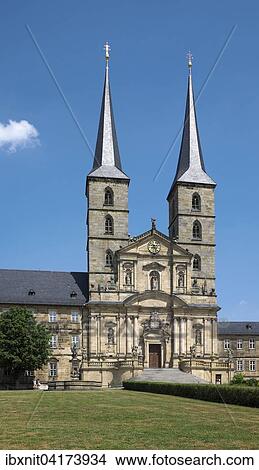 Monastery Church of St. Michael, Bamberg, Upper Franconia, Bavaria, Germany, Europe View Large Photo Image Picture - Monastery Church of St. Michael, Bamberg, Upper Franconia, Bavaria, Germany, Europe. Fotosearch