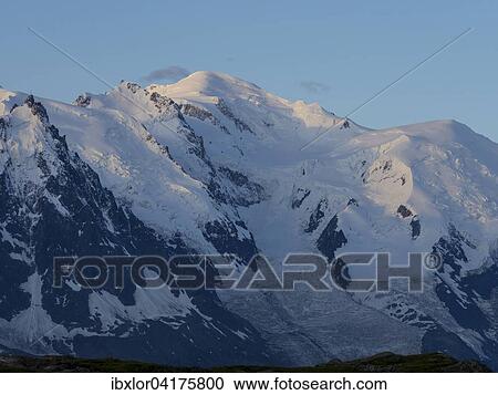Mont Blanc in the morning, France, Europe View Large Photo Image Stock Image - Mont Blanc in the morning, France, Europe. Fotosearch