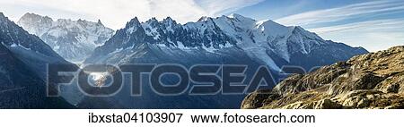 Mont Blanc massif, Chamonix, Alps, France, Europe View Large Photo Image Stock Photo - Mont Blanc massif, Chamonix, Alps, France, Europe. Fotosearch