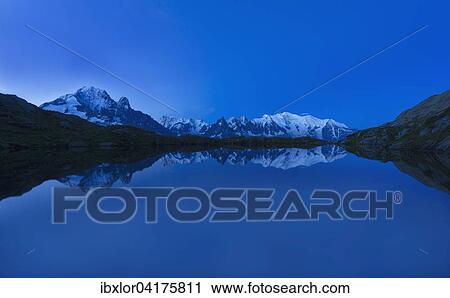Mont Blanc reflected in Lake Cheserys at dawn, France, Europe View Large Photo Image Stock Image - Mont Blanc reflected in Lake Cheserys at dawn, France, Europe. Fotosearch