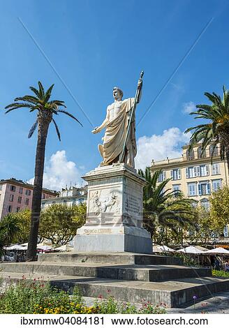 Monument to Napoleon Bonaparte, Place Saint Nicolas, Bastia, Haute-Corse, Corsica, France, Europe View Large Photo Image Stock Image - Monument to Napoleon Bonaparte, Place Saint Nicolas, Bastia, Haute-Corse, Corsica, France, Europe. Fotosearch