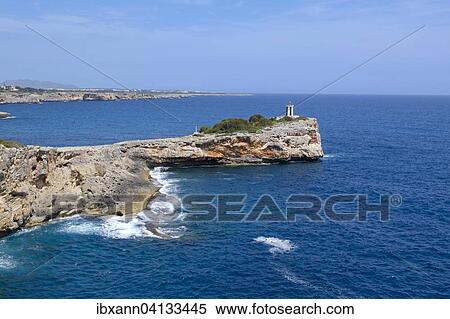 Morro de Sa Carabassa, Porto Cristo, Majorca, Balearic Islands, Spain, Europe View Large Photo Image Stock Photography - Morro de Sa Carabassa, Porto Cristo, Majorca, Balearic Islands, Spain, Europe. Fotosearch