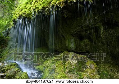 Mossy waterfall, Wutachschlucht gorge, Black Forest, Baden-Wurttemberg, Germany, Europe View Large Photo Image Stock Image - Mossy waterfall, Wutachschlucht gorge, Black Forest, Baden-Wurttemberg, Germany, Europe. Fotosearch