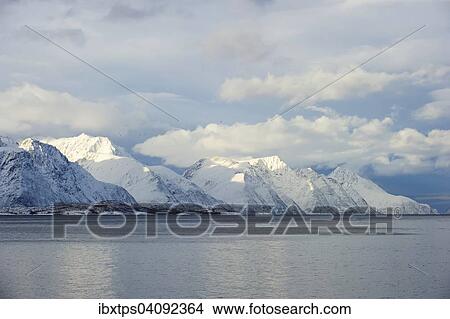 Mountain landscape, Lyngenfjord, Troms, Norway, Europe View Large Photo Image Picture - Mountain landscape, Lyngenfjord, Troms, Norway, Europe. Fotosearch