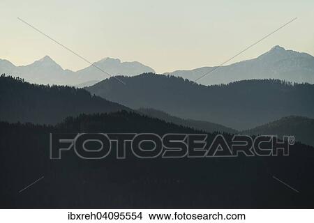 Mountain ranges in the haze, Althofen, Carinthia, Austria, Europe View Large Photo Image Picture - Mountain ranges in the haze, Althofen, Carinthia, Austria, Europe. Fotosearch