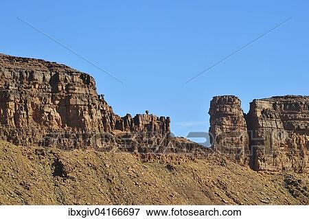 Stock Photo - Mountain scenery at Amogjar pass, Atar, Adrar Region, Mauritania, Africa. Fotosearch