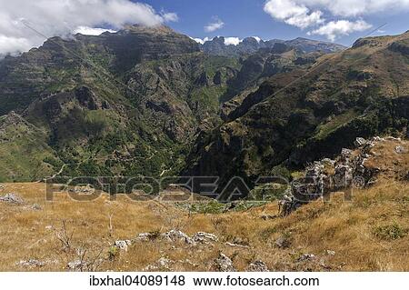 Mountains in the hinterland of Campanario, Madeira, Portugal, Europe View Large Photo Image Stock Photo - Mountains in the hinterland of Campanario, Madeira, Portugal, Europe. Fotosearch