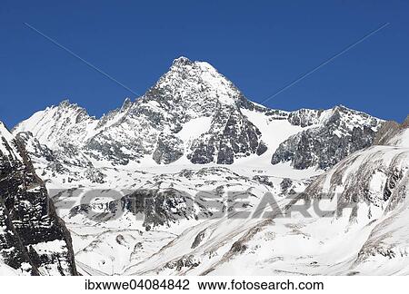 Stock Image - Mt Grossglockner, East Tyrol, Tyrol, Austria, Europe. Fotosearch