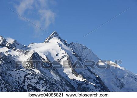 Stock Image - Mt Grossglockner, High Tauern National Park, Carinthia, Austria, Europe. Fotosearch