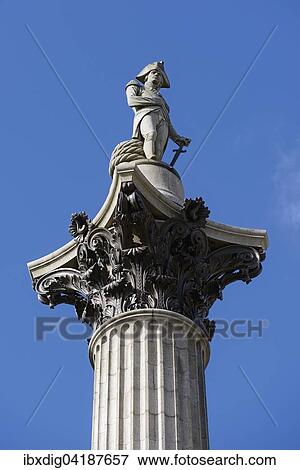 Nelson's Column, London, England, United Kingdom, Europe View Large Photo Image Stock Photo - Nelson's Column, London, England, United Kingdom, Europe. Fotosearch