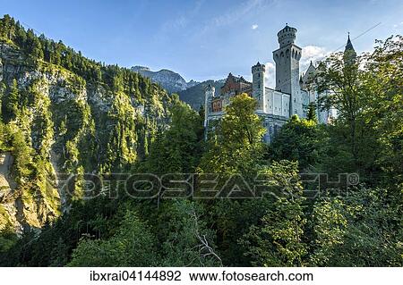 Neuschwanstein Castle, Schwangau, Ostallgau, Allgau, Swabia, Bavaria, Germany, Europe View Large Photo Image Stock Image - Neuschwanstein Castle, Schwangau, Ostallgau, Allgau, Swabia, Bavaria, Germany, Europe. Fotosearch