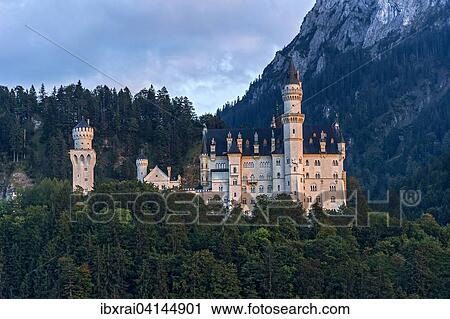 Neuschwanstein Castle, Schwangau, Ostallgau, Allgau, Swabia, Bavaria, Germany, Europe View Large Photo Image Stock Image - Neuschwanstein Castle, Schwangau, Ostallgau, Allgau, Swabia, Bavaria, Germany, Europe. Fotosearch