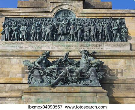 Niederwald Monument, UNESCO World Heritage Site, Rudesheim am Rhein, Rhine Gorge, Hesse, Germany, Europe View Large Photo Image Stock Photo - Niederwald Monument, UNESCO World Heritage Site, Rudesheim am Rhein, Rhine Gorge, Hesse, Germany, Europe. Fotosearch