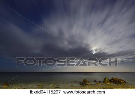 Night with clouds on the Baltic Sea, Fehmarn, Schleswig-Holstein, Germany, Europe View Large Photo Image Stock Photo - Night with clouds on the Baltic Sea, Fehmarn, Schleswig-Holstein, Germany, Europe. Fotosearch