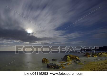 Night with clouds on the Baltic Sea, Fehmarn, Schleswig-Holstein, Germany, Europe View Large Photo Image Stock Photo - Night with clouds on the Baltic Sea, Fehmarn, Schleswig-Holstein, Germany, Europe. Fotosearch