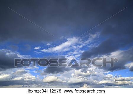 Nimbostratus rain cloud, sky clearing off View Large Photo Image Stock Photo - Nimbostratus rain cloud, sky clearing off. Fotosearch