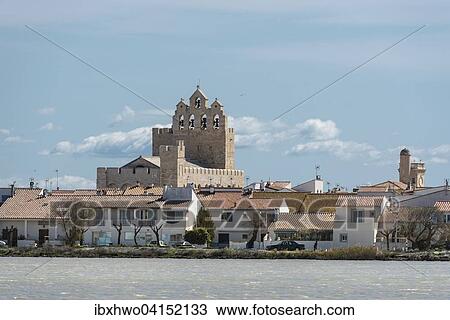 Notre-Dame-de-la-Mer Church, Saintes-Maries de la Mer, Camargue, Provence-Alpes-Cote d'Azur, France, Europe View Large Photo Image Stock Image - Notre-Dame-de-la-Mer Church, Saintes-Maries de la Mer, Camargue, Provence-Alpes-Cote d'Azur, France, Europe. Fotosearch