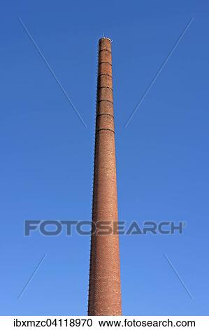 Old brick factory chimney against blue sky, Lauf an der Pegnitz, Middle Franconia, Bavaria, Germany, Europe View Large Photo Image Stock Image - Old brick factory chimney against blue sky, Lauf an der Pegnitz, Middle Franconia, Bavaria, Germany, Europe. Fotosearch