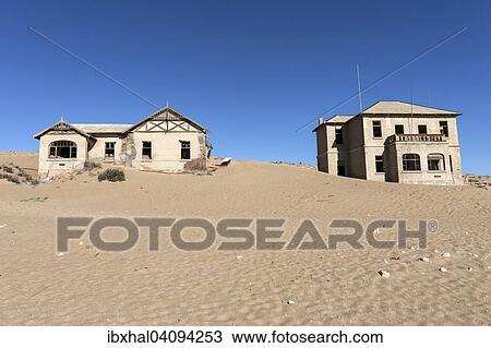 Old houses in the former diamond town, now a ghost town, Kolmanskop, Kolmannskuppe, near Luderitz, Namibia, Africa View Large Photo Image Stock Image - Old houses in the former diamond town, now a ghost town, Kolmanskop, Kolmannskuppe, near Luderitz, Namibia, Africa. Fotosearch