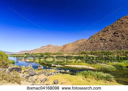 Oranje, the border river between Namibia and South Africa, Namibia, Africa View Large Photo Image Stock Photo - Oranje, the border river between Namibia and South Africa, Namibia, Africa. Fotosearch