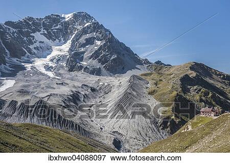 Ortler from the southeast with Vedretta di Solda glacier, right Schaubachhutte, 2583 m, Solda, region of Trentino-Alto Adige, Italy, Europe View Large Photo Image Stock Photo - Ortler from the southeast with Vedretta di Solda glacier, right Schaubachhutte, 2583 m, Solda, region of Trentino-Alto Adige, Italy, Europe. Fotosearch