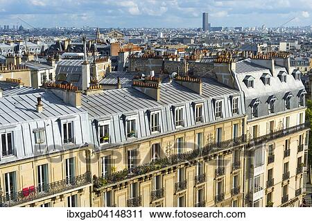 Overlooking the rooftops of the city, Paris, France, Europe View Large Photo Image Stock Image - Overlooking the rooftops of the city, Paris, France, Europe. Fotosearch