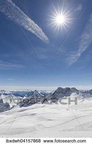 Panorama of the Alps at the Zugspitzplatt, Upper Bavaria, Bavaria, Germany, Europe View Large Photo Image Stock Photo - Panorama of the Alps at the Zugspitzplatt, Upper Bavaria, Bavaria, Germany, Europe. Fotosearch